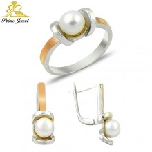 Altın +Gümüş Zirkon Taşlı Set